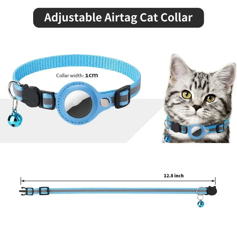 Funda Reflectante para AirTag – Collar Protector Localizador para Perro y Gato