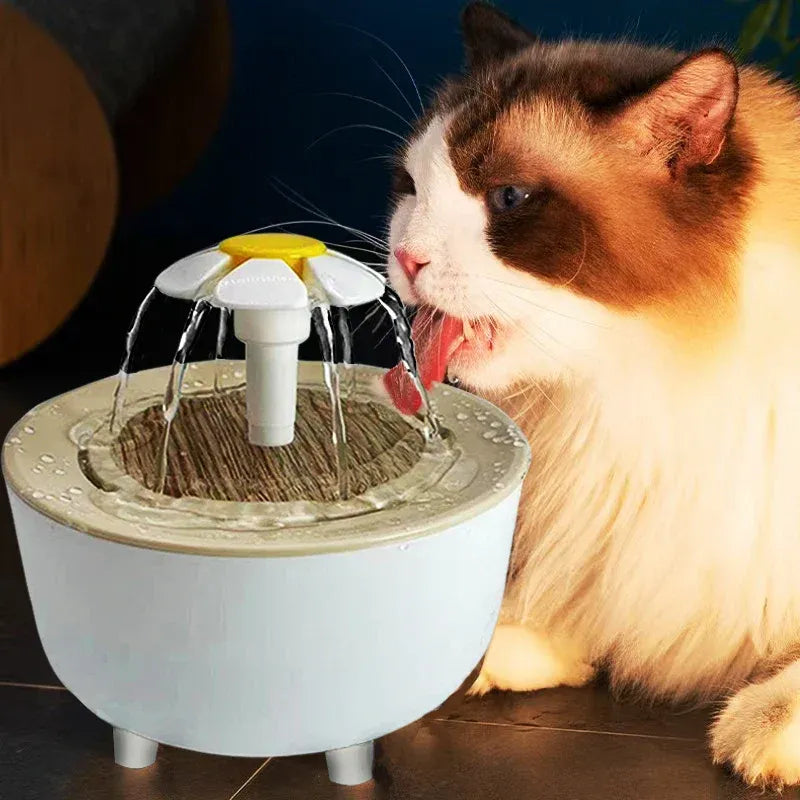 Fuente de Agua Eléctrica para Mascotas – Dispensador Silencioso con Filtro USB 1200ml