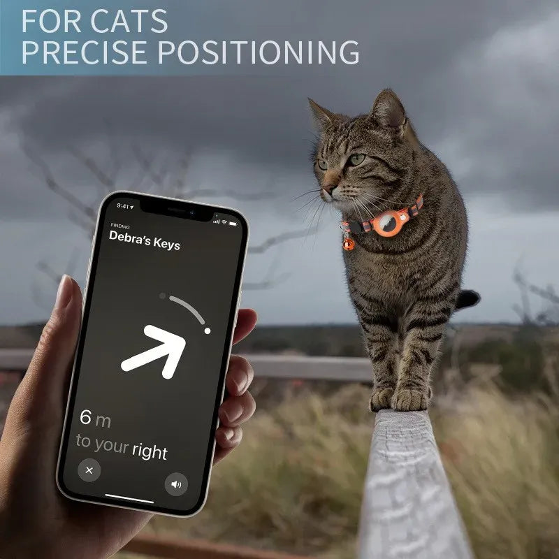 Funda Reflectante para AirTag – Collar Protector Localizador para Perro y Gato
