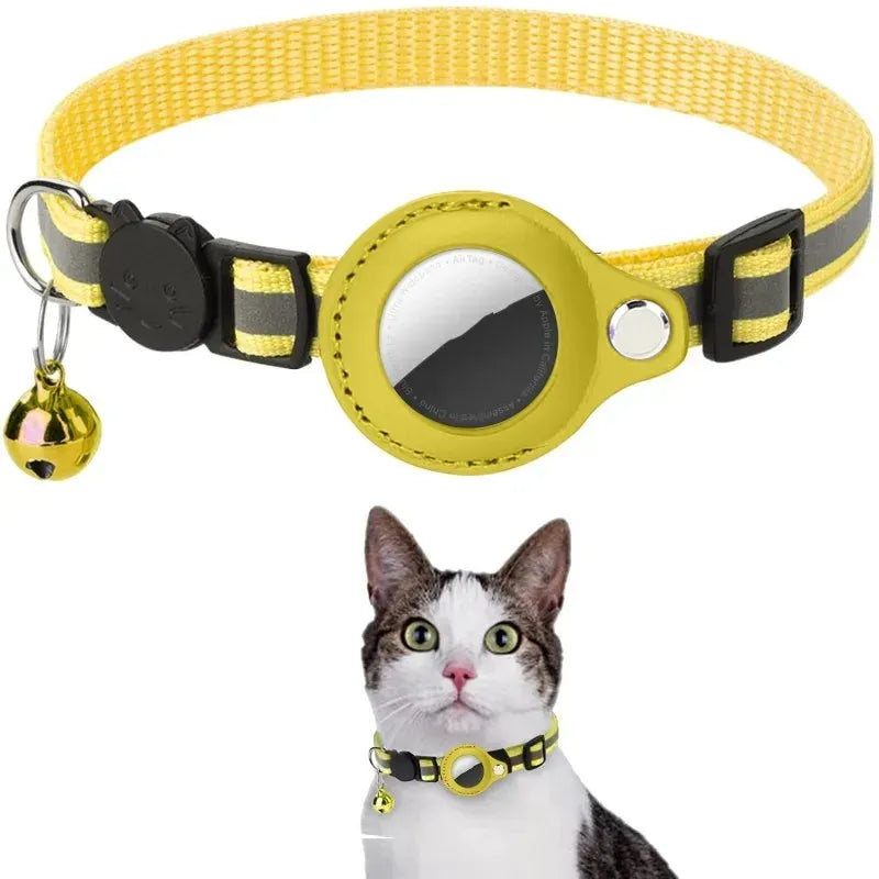 Funda Reflectante para AirTag – Collar Protector Localizador para Perro y Gato