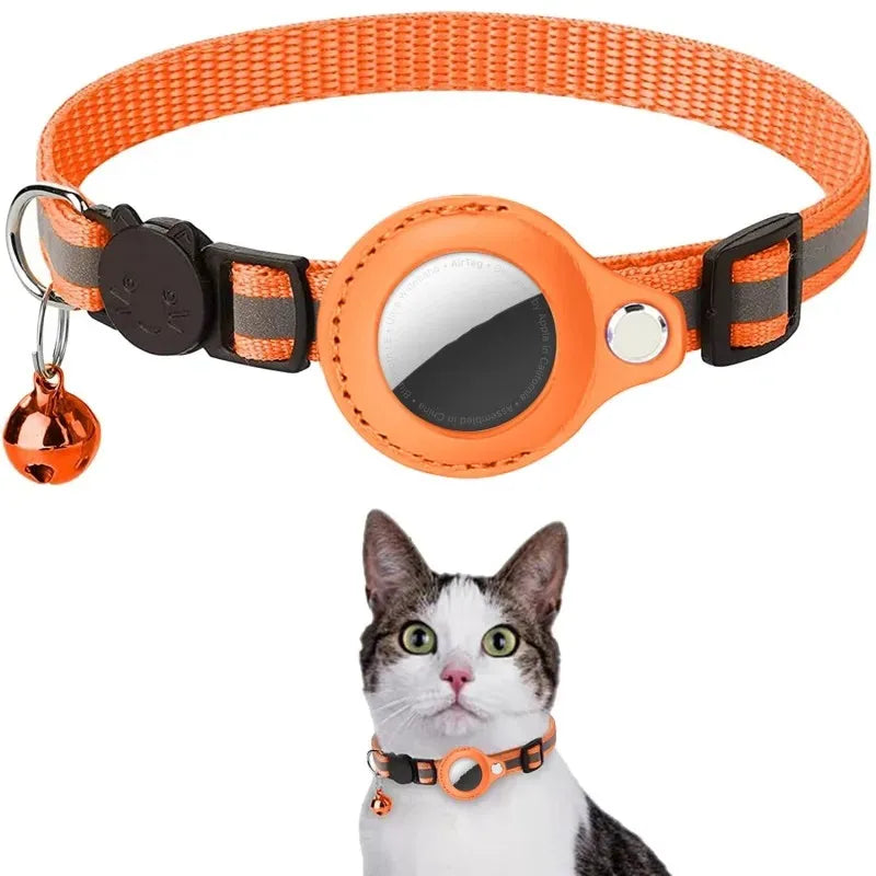 Funda Reflectante para AirTag – Collar Protector Localizador para Perro y Gato