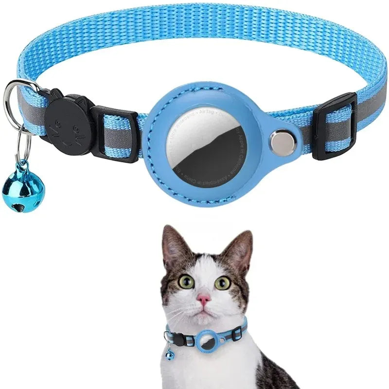 Funda Reflectante para AirTag – Collar Protector Localizador para Perro y Gato