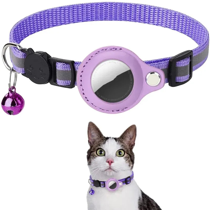 Funda Reflectante para AirTag – Collar Protector Localizador para Perro y Gato