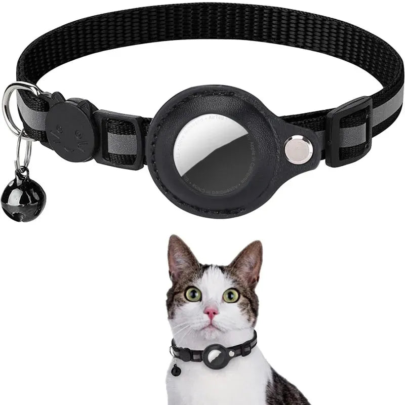 Funda Reflectante para AirTag – Collar Protector Localizador para Perro y Gato